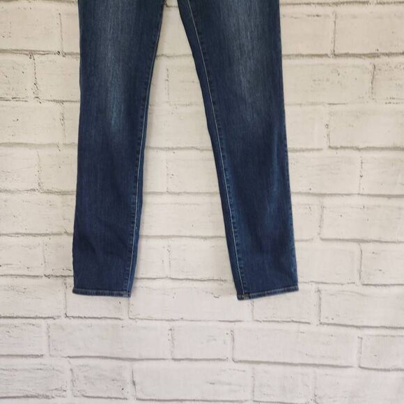 Principle Ultra Dark Wash Mid Rise Straight Leg Stretch Denim Jeans Blue Size 30 - Picture 4 of 12